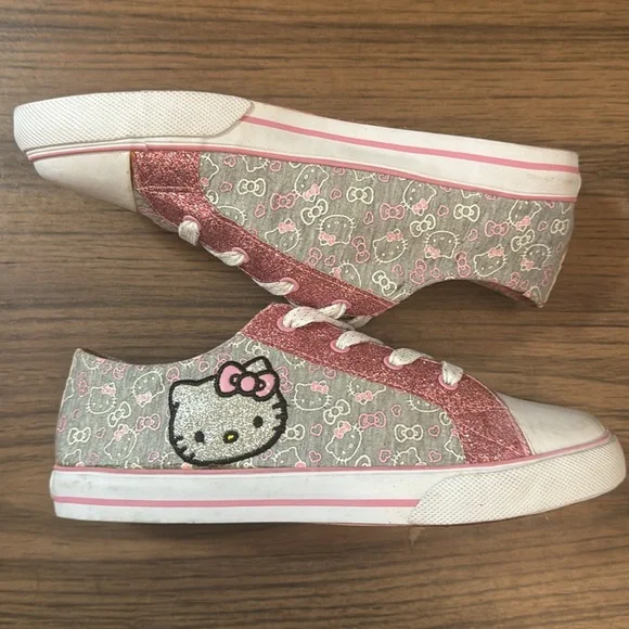 Hello Kitty Pink and Gray Women's Sneakers - Picture 7 of 9